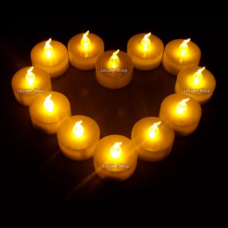 Led 24 Velas Led Ambar Parpadeantes Decoracion Fiestas Boda Xv