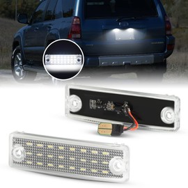 Gempro LED License Plate Light Assembly Rear Bumper Tag Lamps for 1996-2023 4Runner 2008-2022 Sequoia 6000K White, 2PCS