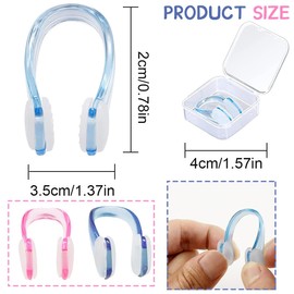Yzmmxz Pack of 2 Children's Nose Clips, Nose Clip Swimming, Nose Clips for Swimming, for Swimming, Beginners, Professional Swimming