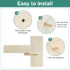 sourcing map 50Pcs Shelf Support Pegs, 5mm Spoon Shape Shelf