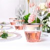 Qoexio 100pcs Plastic Cups Plastic Cups Western Food Ice Cream