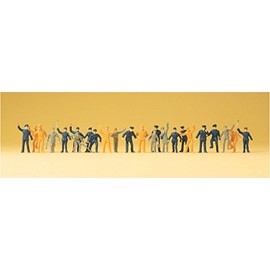 Preiser 1/87 th – pr14406 – Modelleisenbahnen – Personal von Bahnhof – 24 Figuren