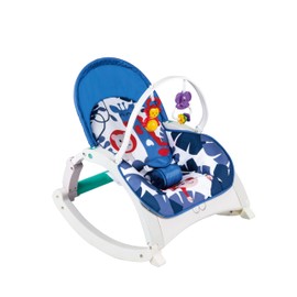 Infant to Toddler Rock and Play Portable Baby Rocker with Dinner Tray| Foldable | Multi-Functional |Adjustable backrest | Music | Vibrations |Toys bar| | Recliner |0-30 Months Up to 40 lbs