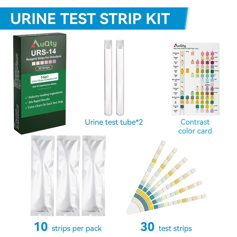 Urine Test Strips 14 Parameter Urinalysis Testing Kits for Urinary