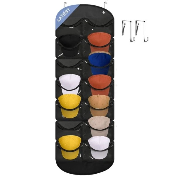 Oakjar Hat Storage Racks Organizer Baseball Caps 14 Pockets Closet