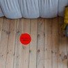 YIKIADA 10 Pcs Red Sticker Waterproof Sticker Removable Round Sticker