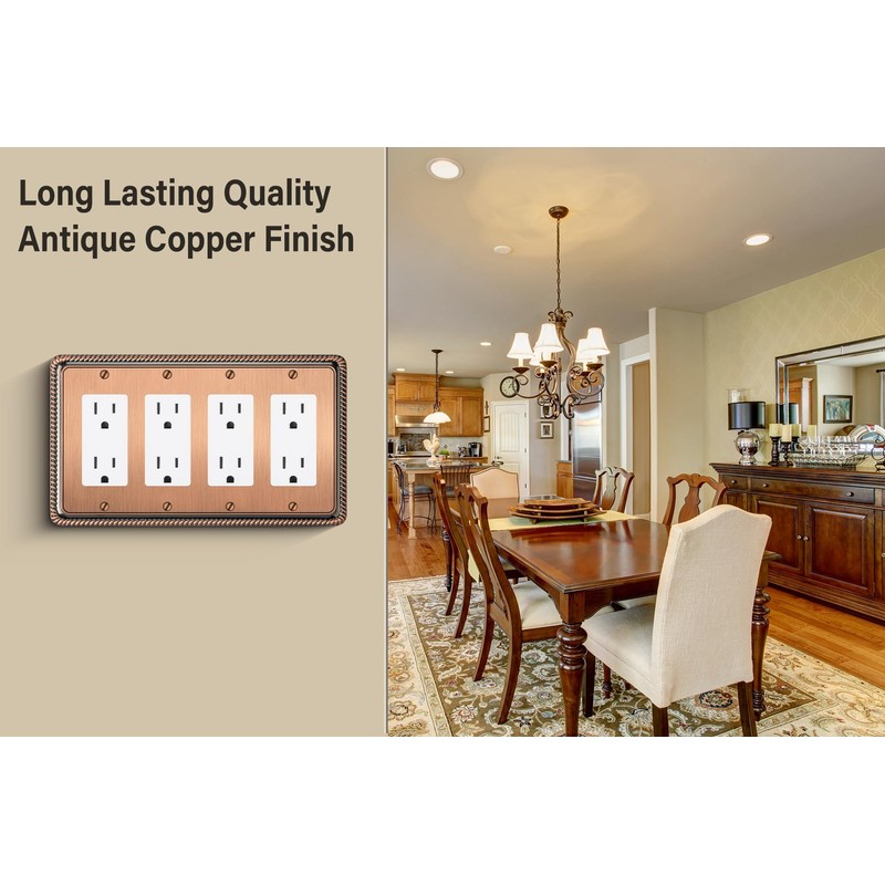 Henne Bery Rope Edge Decorative Wall Plate Switch Plate Outlet