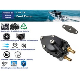 LLD_TK 438559 Fuel Pump Replacement for Evinrude OMC BRP Johnson Outboard 385784 433390 395712 398385 25 35 50 65 70 75 85 88 90 100 105 115 125 135 140 HP