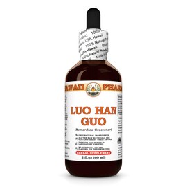 Luo Han Guo (Momordica Grosvenori) Dry Fruit Tincture, Made in Hawaii, All Natural, Vegan, Pure Liquid Extract - 2 fl.oz