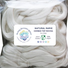 Ramie Fiber for Spinning Blending Dyeing. Fine Linen-Like Vegan Combed Top Roving