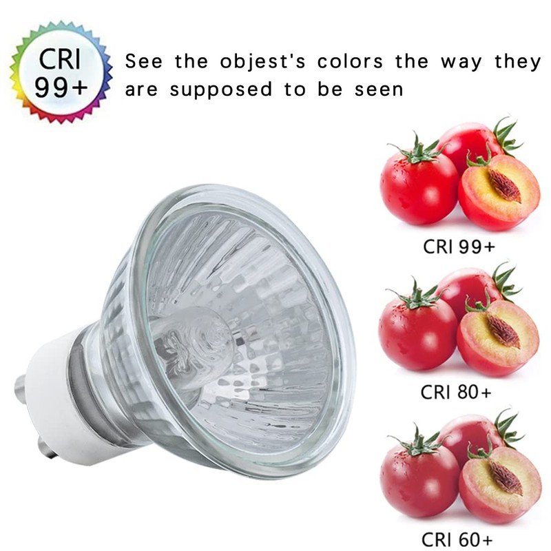 YBEK GU10 Halogen Bulbs 50W 120V MR16 for Track,Recessed,Accent Lighting,Ceiling