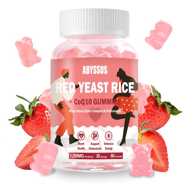 ABYSSUS ABYSSUS Red Yeast Rice with Coq10 Gummies, Red Yeast