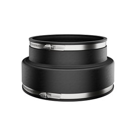 Fernco P1070-88 Flexible PVC Corrugated Pipe Coupling for ADS and Hancor Corrugated to Plastic Plumbing Connections 8" Black