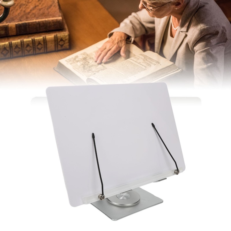 Book Stand for Reading Hands Free 360° Rotate Book Holder