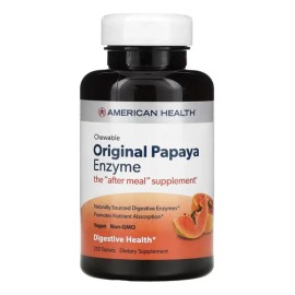 American Health Papaya Enzyme 250 Tabletas Sin Sabor
