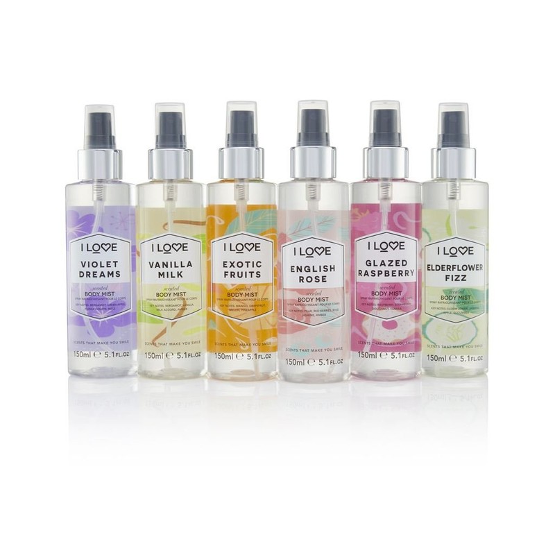 I Love I Love English Rose Scented Body Mist -