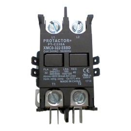 Protactor 2 Pole 32 AMP Heavy Duty AC Contactor Replaces Virtually All Residential 2 Pole Models 30 Amps or Less
