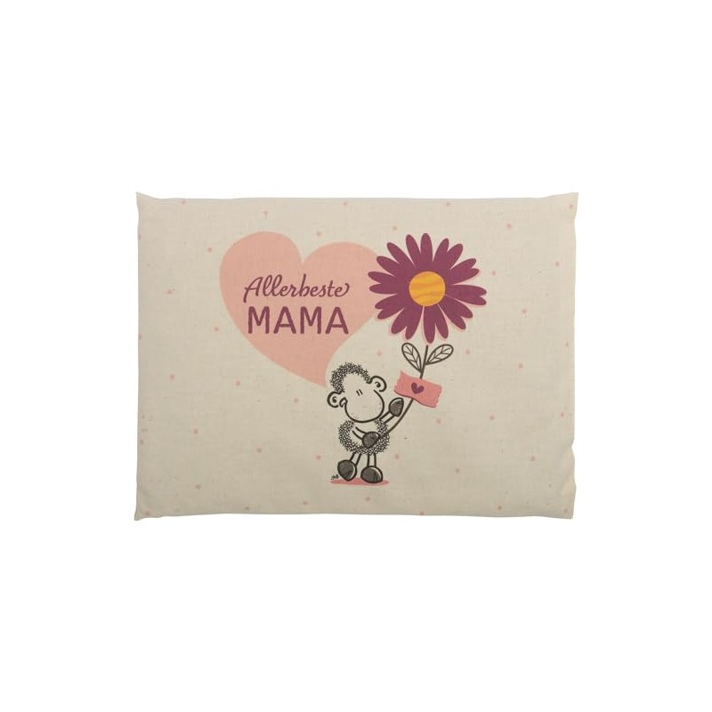 Sheepworld Cherry Stone Cushion with "Allerbeste Mama" Motif | Cushion
