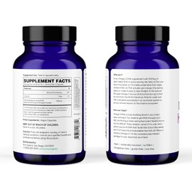 Suplemento Ora Organic DHA Omega 3 – Vegano, sin gluten, para la salud del cerebro, los ojos y el corazón – 60 cápsulas fáciles de tragar