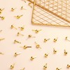 KINBOM 600pcs 8 x15mm Paper Fasteners Brads, Gold Round Head