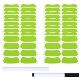 PATIKIL 80 Pairs Sports Eye Black Stickers, Under Eye Green Strips Football Face Stickers Breathable Eyeblack Sticker with Pencil for Baseball Fans on Game Day, Green