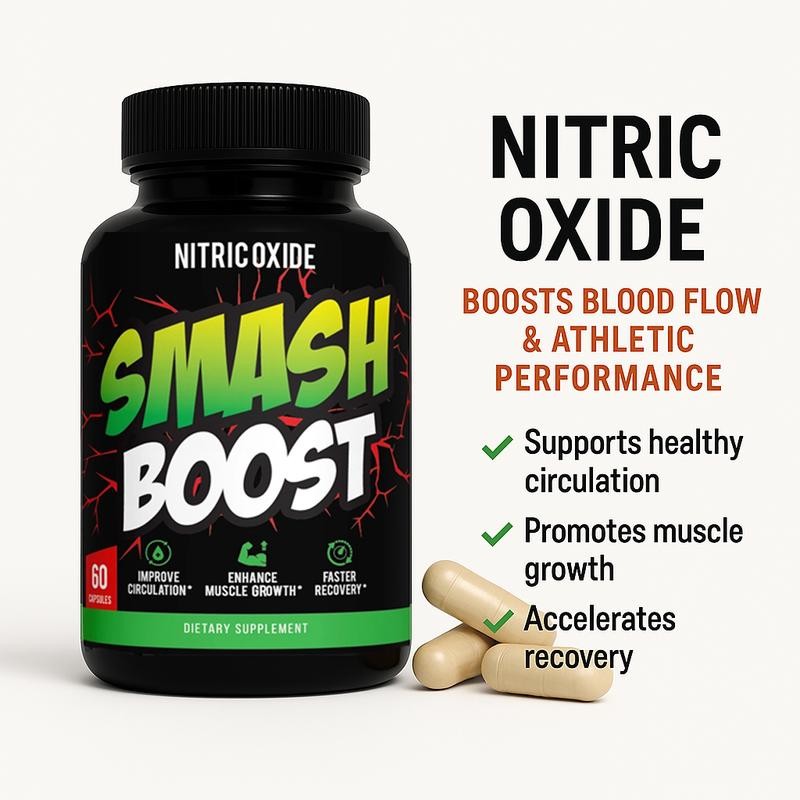 Smash Boost Nitric Oxide Capsules - Supports Respiratory Function &