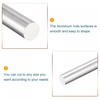 sourcing map Aluminum Solid Round Rod 12mm Diameter 300mm Length