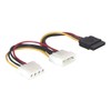 DeLOCK Kabel Power SATA HDD > 2x 4pin Stecker/Buchse Netzkabel
