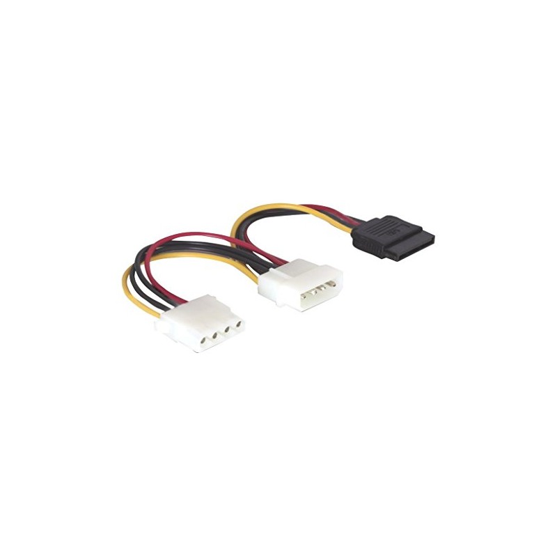 DeLOCK Kabel Power SATA HDD > 2x 4pin Stecker/Buchse Netzkabel