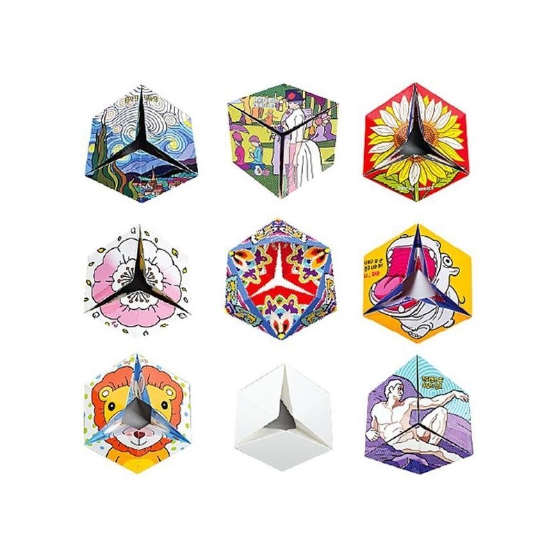 Rotating Polyhedron Play 5-Pack (Select 1 of 10 Kaleidocycle Types)