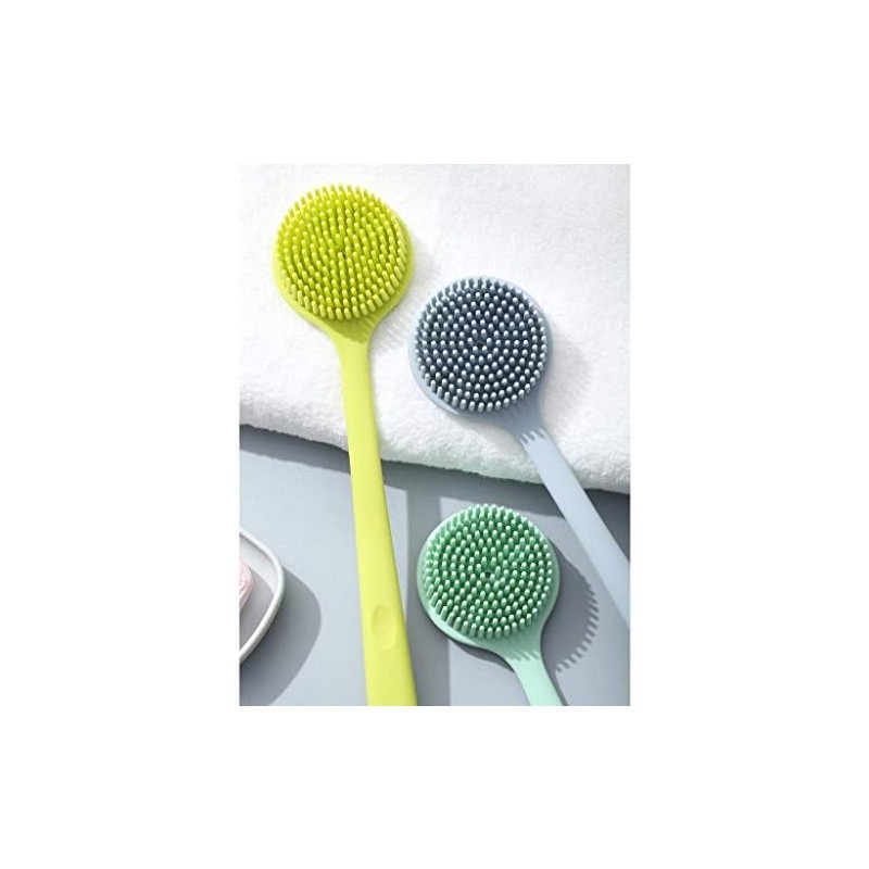 Cepillo de Baño de Silicona con Mango Largo – Limpieza