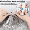 Measuring Spoon Set Stainless Steel Tea Spoons 6 Pieces Cup