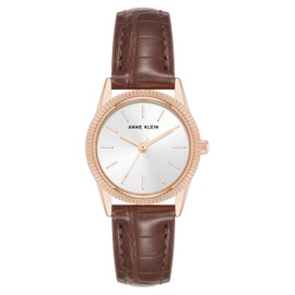 Anne Klein Women's Croco-Grain Strap Watch