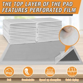DEEP DEAR Charcoal Puppy Pads XL 30"x26", 40 Count Disposable Dog Pee Pads Extra Large, Activated Carbon Dog Potty Pads for Training, Pet Urine Bed Pads for Doggies, Piddle Pads for Indoor and Outdoor