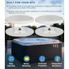 bonbo Bonbo 4-Pack 2472-828 Oval Gray Spa Pillow for Jacuzzi