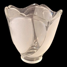 Unbranded Ceiling Fan Light Swirl Frosted Clear Fixture Shade Lamp Replacement Globe NEW