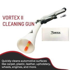 HI-TECH Vortex II Air Cleaning Gun – Pro Auto Detailing Tool for Deep Cleaning Interiors & Exteriors – Uses Air Compressor – Blasts Dust, Dirt & Grime Fast