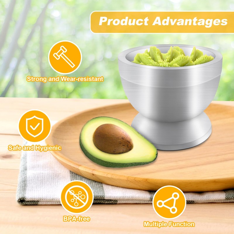 Xpieoyrm 304 Stainless Steel Mortar with Pestle