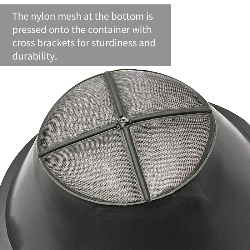 Rierdge Paint Strainer, 10CM-Diameter Reusable Industrial Mesh Paint Filter with