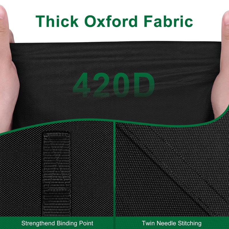 ADODIECA Zero Turn Mower Cover, Heavy Duty 420D Polyester Oxford