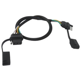 4 Way Flat Trailer Extension Male to Female Connector Wring Harness, 16 AWG 4 Pin Flat Trailer Extension Cable for Boat Trailer Truck