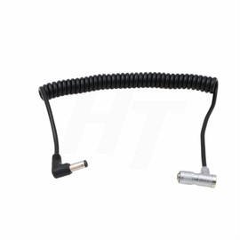 HangTon 12V DC to 5 Pin Power Cable for PortKeys LH5H LH5P Monitor Coiled Right Angle 5P