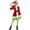 Boveco Christmas Dress for Women 5 Pcs Furry Costume Suit