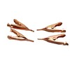 Smooth Toothless Alligator Clips Solid Copper - 4 Pack -