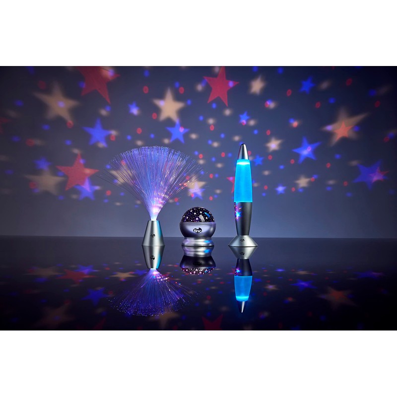 Tinc Funky Fibre Optic Lamp - Bedroom Mood Lighting, Plastic,Silver