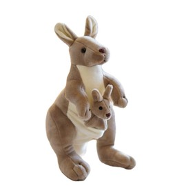Sarah Duke Kangaroo Plush Toy, Cute Cuddly Toy, Mother and Child Kangaroo, Fluffy Stuffed Toy Kangaroo for Cuddling, Playing and Sleeping (35 cm)