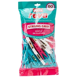 Decor Reva Assorted Clothes Pegs, 60 Piece