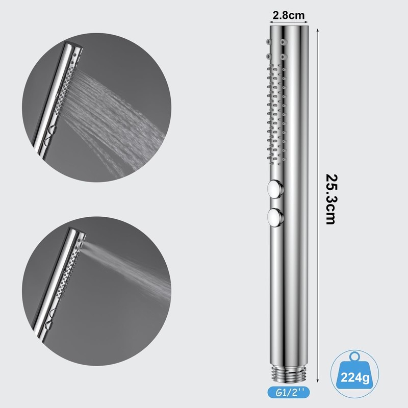 ACEFY Shower Head Water Saving Dual Function Mode Hand Shower