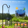 KOOPER Solar Lanterns Outdoor Waterproof, 14.56" Upgraded Bright Hanging Solar