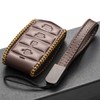 Vitodeco Genuine Leather Smart Key Fob Case Cover Protector with